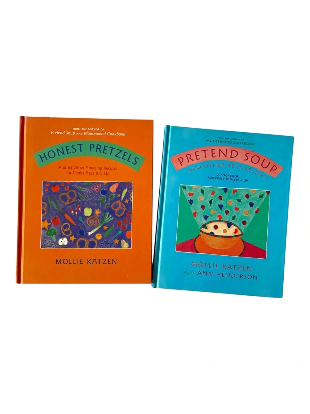 KIDS COOKBOOKS Honest Pretzels Pretend Soup Recipes Mollie Katzen Homemade Play